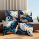 Blue Marble Texture Pillowcase: Ljojo Nordic Style Sofa Cushion Cover