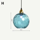 Ljojo Modern Glass Chandelier Nordic Lustre Led Pendant Light Glass Hanging Lamp