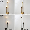 Ljojo Minimalist Gold Black G9 Wall Sconces for Bedroom Stairway Balcony