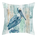 Blue Bird Print Cushion Cover by Ljojo - Home Decor Pillow Case for Sofa Bed