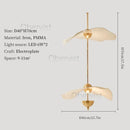Ljojo Lotus Leaf LED Pendant Light for Modern Room Decor