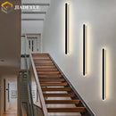 LED Strip Wall Light: Modern Balcony Bedroom Living Room Interior Decorative Line Wall Light by Ljojo