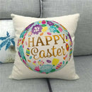 Easter Bunny Eggs Printed Pillow Covers 45x45cm - Ljojo Easter Decorations