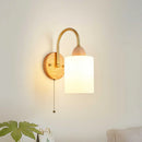 Ljojo LED Wall Lights Pull Chain Switch Modern Bedside Lamp Decoration