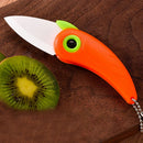 Ljojo Mini Bird Ceramic Knife: Portable & Foldable Kitchen Tool