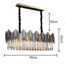 Ljojo Luxury Crystal Chandelier, Modern Bedroom Pendant Light, Elegant Indoor Lighting