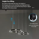 Ljojo LED Pendant Light Chandelier for Bedroom Dining Study Area