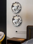 Modern Minimalist Round Jade Stone LED Wall Pendant Light Hanging Lamp by Ljojo