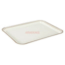 Ljojo Melamine Rectangular Tray Set for Serving Meals, Cakes, and Bread