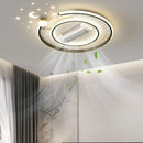 Ljojo Luxury Bladeless Ceiling Fan Light for Master Bedroom - Silent Vaneless Design