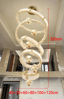 Ljojo LED Staircase Chandeliers Modern Home Decor Pendant Light Lamps