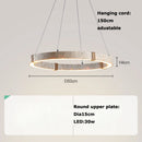 Natural Limestone Pendant Lamp Large Rectangular Luxurious Dining Table Lighting by Ljojo