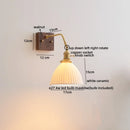 Ljojo LED Wall Sconce Pull Chain Switch Modern Style Nordic Mirror Light Fixtures