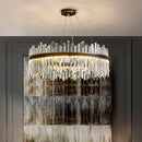 Ljojo Luxury Crystal Living Room Chandelier Modern Pendant Light Indoor Lighting