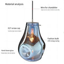 Modern Colorful Glass Chandelier LED Pendant Light for Dining Room Ljojo