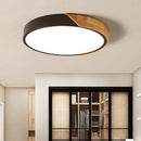 Ljojo Macaron Nordic LED Ceiling Light - Wooden Living Room Bedroom Dining Lamp