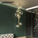 Nordic Glass Bubble LED Chandelier Modern Ceiling Light Living Room Dining Bedroom by Ljojo