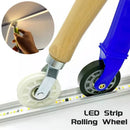 Ljojo LED Strip Light Installation Tool: Rubber Wheel Handle Roller for Aluminum Profile Clamp.