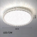 Ljojo LED Crystal Ceiling Lamp Modern Square Dimmable Dining Room Fixture