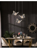 Crystal Butterfly Pendant LED Lamp for Bedroom Decor by Ljojo - Elegant Indoor Lighting Fixtures