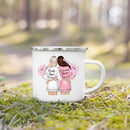Enamel Mug Custom Name Tea Coffee Wine Mugs for Maid of Honor by Ljojo