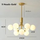 LED Nordic Magic Chandelier Hanging Light Fixture by Ljojo for Dining Living Room Decor