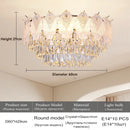 French Crystal Chandelier Luxury Modern Oval Glass Ljojo Ceiling Lamp