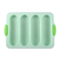 Ljojo 4-Grid Silicone French Bread Baking Mold - Nonstick Baguette Tray
