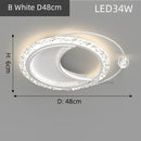 Ljojo LED Round Gold Ceiling Light - Modern Luxe Nordic Style