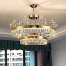 Ljojo Luxury Crystal Ceiling Chandeliers for Living Room Bedroom Villa