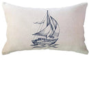 Blue Compass Pattern Decorative Pillowcase 40X60cm - Ljojo Brand