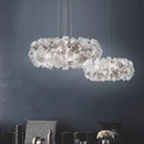 Ljojo Modern Acrylic Flower Chandelier for Bedroom and Dining Room