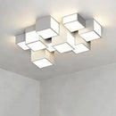 Nordic Designer LED Ceiling Lamp with Remote Dimming - Modern Lustres for Living Room and Bedroom by Ljojo
