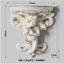 Ljojo™ Music Angel Resin Vase Wall Sticker Ornaments for Home Livingroom Wall Decoration