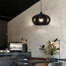 Minimal LED Pendant Light Hollow Resin Art Chandelier for Bedroom Cafe Bar - Ljojo