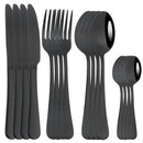 Ljojo 16-Piece Stainless Steel Western Dinnerware Cutlery Set