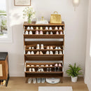 Ljojo™ 3-Drawer Wooden Shoe Storage Cabinet for Narrow Entryway