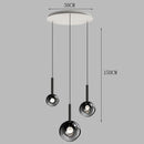 Ljojo Minimalist Glass Headboard Pendant Lamp for Luxury Bedroom
