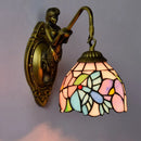 European Stained Glass Mermaid Wall Lamp for Bedroom - Ljojo Aisle Staircase Light