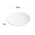 Ljojo Matte Ceramic Round Plate Set for Dining and Entertaining