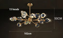 Axxya Crystal Chandelier: Luxury Living Room & Bedroom Pendant Light