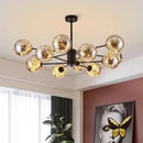 Ljojo Modern Glass Ball Pendant Light for Living Room, Dining Room, LED Indoor Lighting