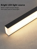 Black LED Pendant Lights Modern Kitchen Chandeliers - Ljojo