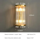 Ljojo LED Crystal Wall Lamps: Luxury Gold Wall Sconces for Home Art Decor & Bedside Lighting