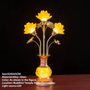 Ljojo LED Lotus Table Lamp: Illuminating Buddha's Presence in Worship Settings