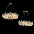Italian Postmodern Glass Pendant Light Fixture by Ljojo - Elegant Feather Design for Luxurious Living Spaces