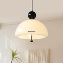 Ljojo LED Glass Chandelier for Bedroom Dining Room Table Lighting Fixture