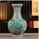 Ljojo™ Ancient Enamel Flower Bird Vase Collection - Home Desk Decor