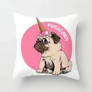 Cute Pug Bulldog Pillowcase for Living Room Decor - Ljojo Home Decor