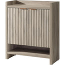 Ljojo™ Fluted Shoe Cabinet: 41'' Tall 2-Door Storage Organizer with 5-Tier Shelves